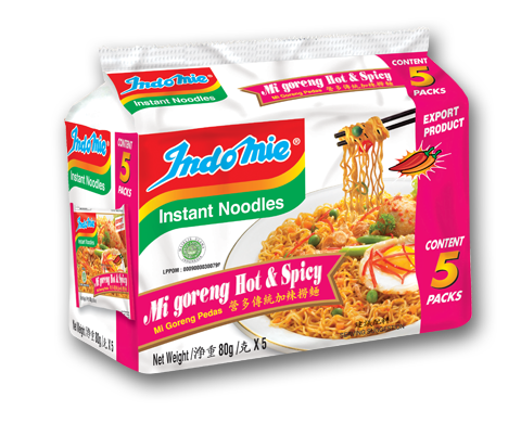 Indomie Mi Goreng Hot &amp; Spicy 5S